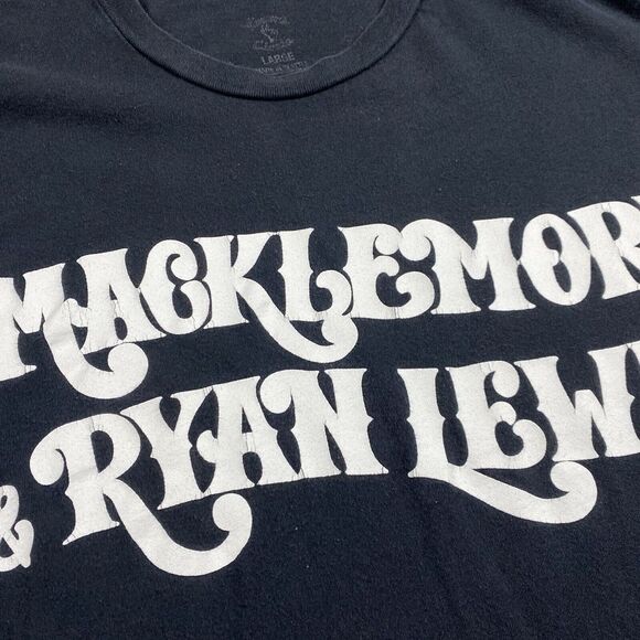 Macklemore And Ryan Lewis 2013 World Tour‎ Tshirt Women's Large Black - Picture 5 of 8